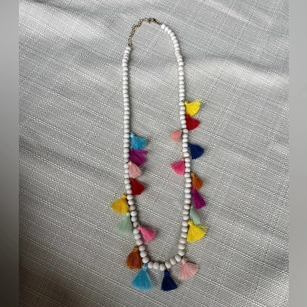 COPY - Women's Wooden Tassel Necklace from Local Boutique